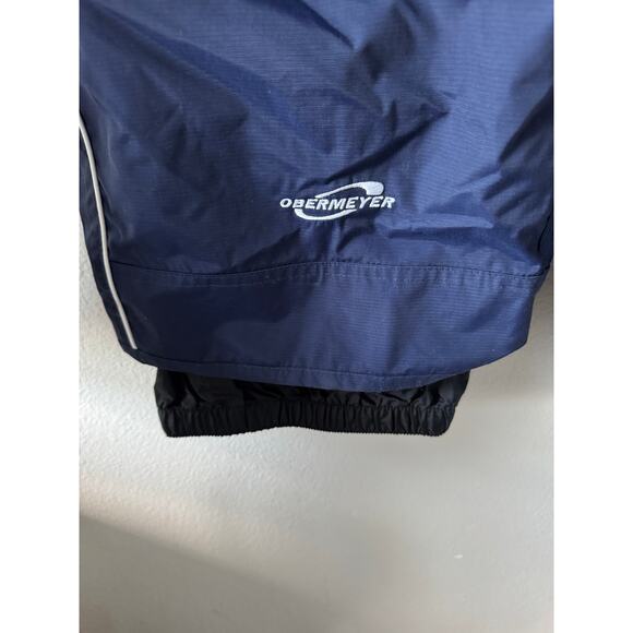 Womens Blue White Waterproof Obermeyer Snowboard Ski Pants ATC AC Insulated Sz18 - Picture 11 of 13